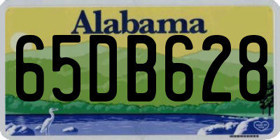 AL license plate 65DB628