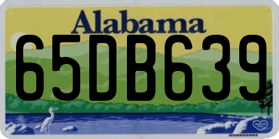 AL license plate 65DB639