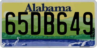 AL license plate 65DB649