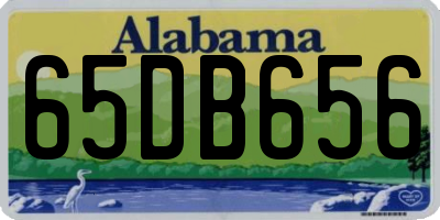 AL license plate 65DB656