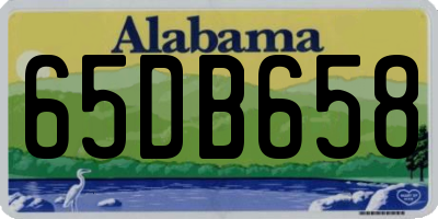 AL license plate 65DB658