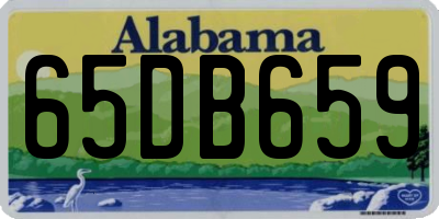 AL license plate 65DB659