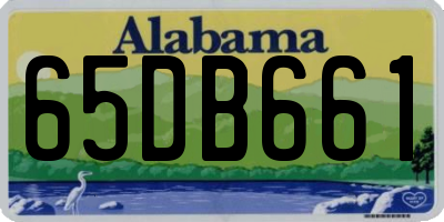 AL license plate 65DB661