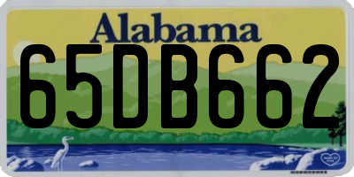 AL license plate 65DB662