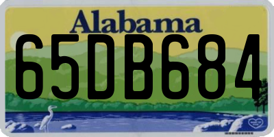AL license plate 65DB684