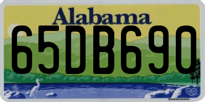 AL license plate 65DB690