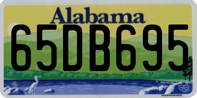 AL license plate 65DB695
