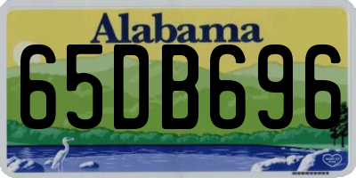 AL license plate 65DB696