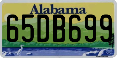 AL license plate 65DB699