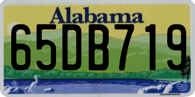 AL license plate 65DB719