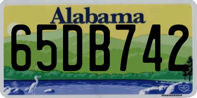 AL license plate 65DB742