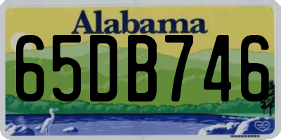 AL license plate 65DB746