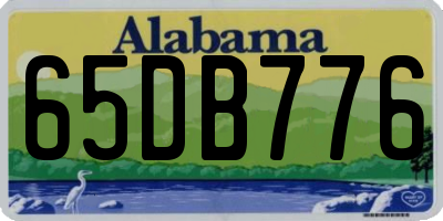 AL license plate 65DB776