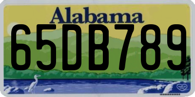 AL license plate 65DB789