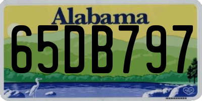 AL license plate 65DB797