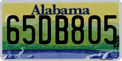 AL license plate 65DB805