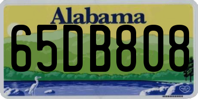 AL license plate 65DB808