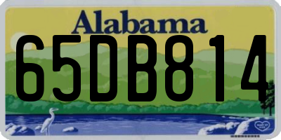 AL license plate 65DB814