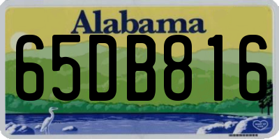 AL license plate 65DB816