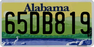 AL license plate 65DB819