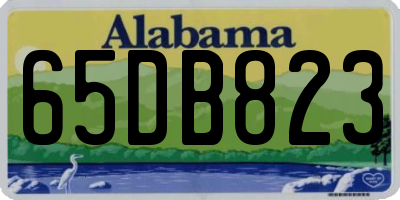 AL license plate 65DB823