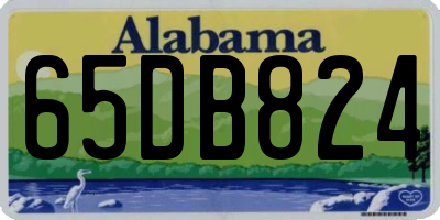 AL license plate 65DB824