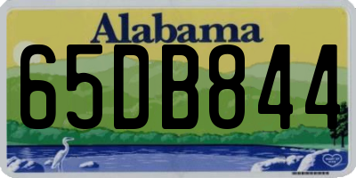 AL license plate 65DB844