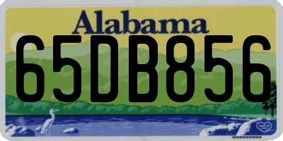 AL license plate 65DB856