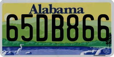 AL license plate 65DB866
