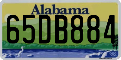 AL license plate 65DB884