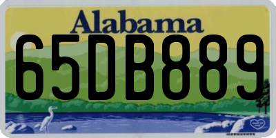 AL license plate 65DB889