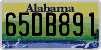 AL license plate 65DB891