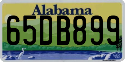 AL license plate 65DB899