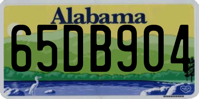 AL license plate 65DB904