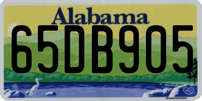 AL license plate 65DB905
