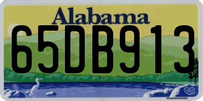 AL license plate 65DB913