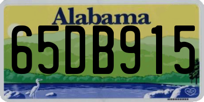 AL license plate 65DB915