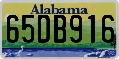 AL license plate 65DB916