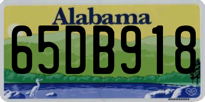 AL license plate 65DB918