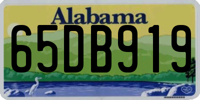 AL license plate 65DB919