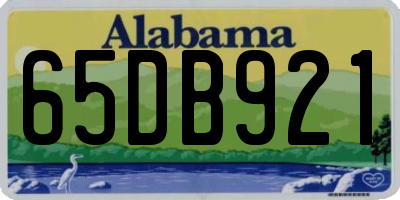 AL license plate 65DB921