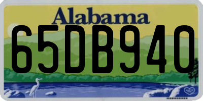 AL license plate 65DB940