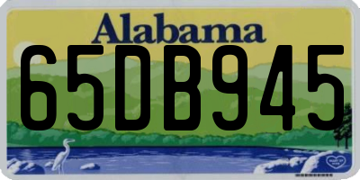 AL license plate 65DB945