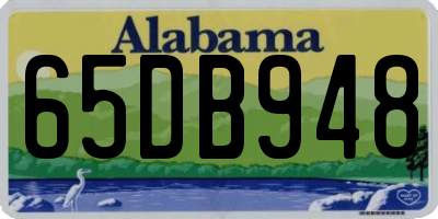 AL license plate 65DB948