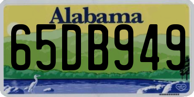 AL license plate 65DB949