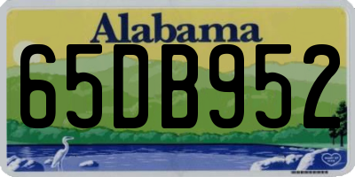 AL license plate 65DB952