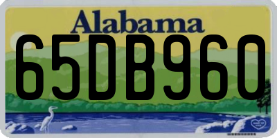 AL license plate 65DB960