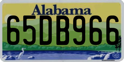 AL license plate 65DB966
