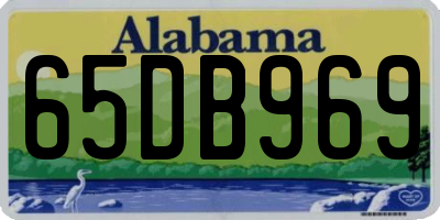 AL license plate 65DB969