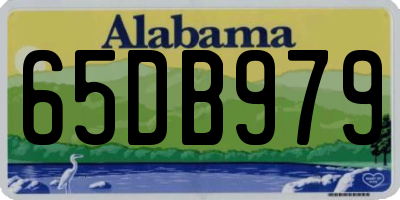 AL license plate 65DB979
